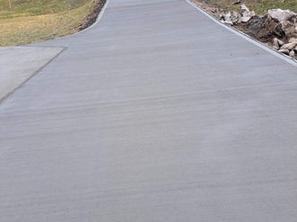 Completed concrete work