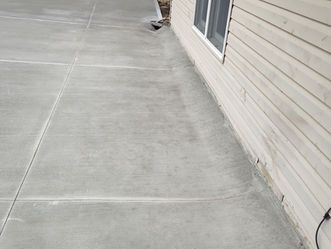 Completed concrete work