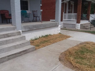 Completed concrete work