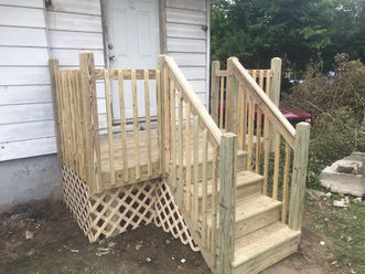 Completed concrete work