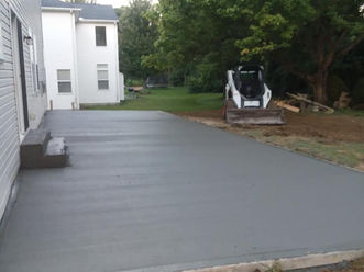 Completed concrete work