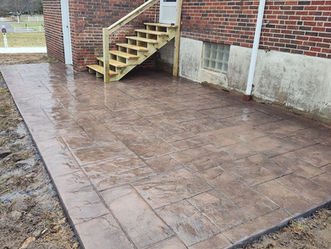 Completed concrete work
