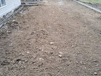 Completed concrete work